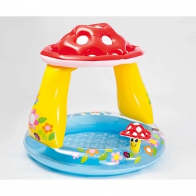 INTEX Mushroom - Бебешки надуваем басейн със сенник Гъбка 