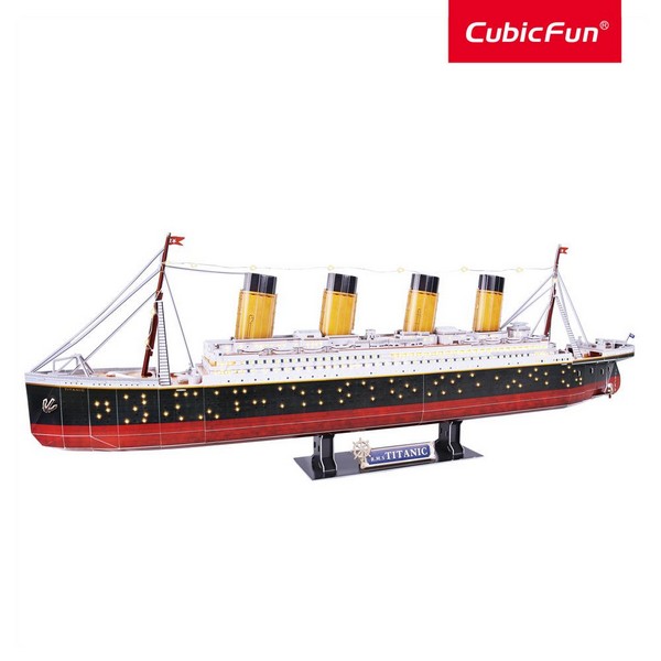 Продукт Cubic Fun - Пъзел 3D Кораб Titanic 266ч. LED inside  - 0 - BG Hlapeta