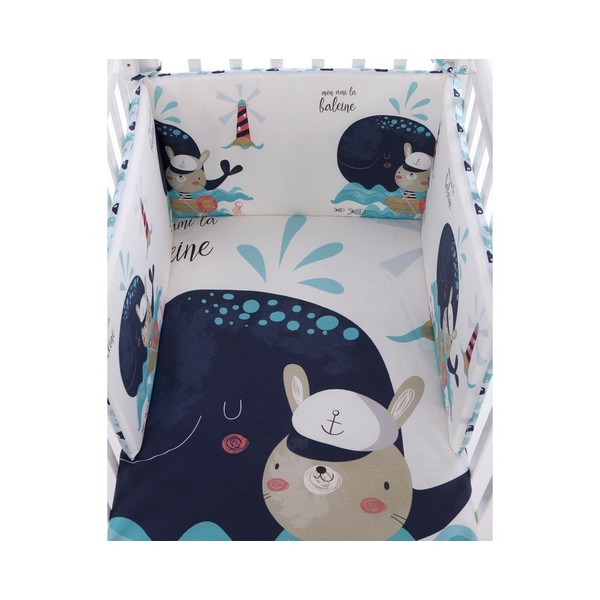 Продукт Kikkaboo Happy Sailor - Бебешки спален комплект 2 части EU style 70/140 - 0 - BG Hlapeta