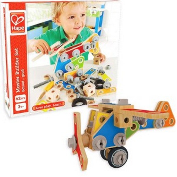 Hape - Дървена игра за сглобяване – Самолет