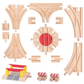 Woodyland - Комплект релси за дървен влак