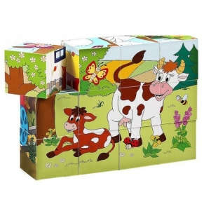 Woodyland Животните и сезоните - Кубчета с картинки
