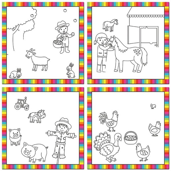 Продукт GALT - Животните от фермата- Бебешка книжка за рисуване с вода - 0 - BG Hlapeta