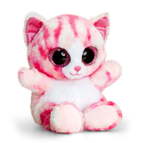 Keel Toys- Анимотсу - Розово коте- Плюшена играчка,15см.