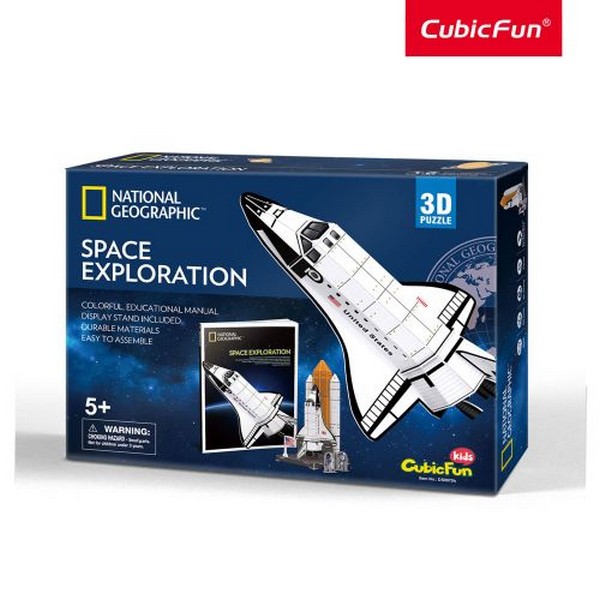 Продукт Cubic Fun National Geographic - Космическа совалка Space Exploration - 3D Пъзел 65ч. - 0 - BG Hlapeta