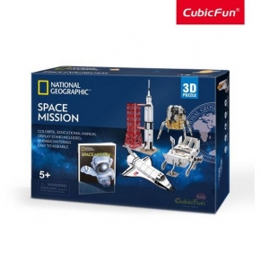Cubic Fun National Geographic - Космическа мисия Space Mission 80ч. - 3D Пъзел