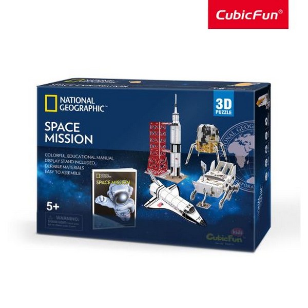 Продукт Cubic Fun National Geographic - Космическа мисия Space Mission 80ч. - 3D Пъзел - 0 - BG Hlapeta