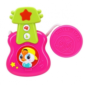 HOLA - Бебешка музикална китара, с щипка за закачане