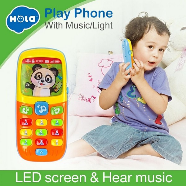 Продукт HOLA Панда - Бебешки мобилен телефон с музика и светлина - 0 - BG Hlapeta