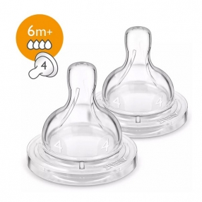 Philips Avent Classic+ Anti-colic 6м+ 4 поток - Биберони2 броя - FAST