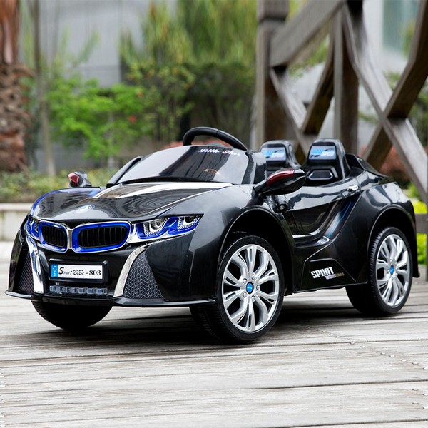 Продукт Акумулаторна кола тип BMW 12V с дисплей / MP4 тъчскрийн, меки гуми и кожена седалка  - 0 - BG Hlapeta
