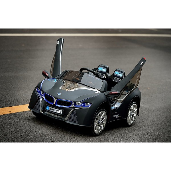 Продукт Акумулаторна кола тип BMW 12V с дисплей / MP4 тъчскрийн, меки гуми и кожена седалка  - 0 - BG Hlapeta