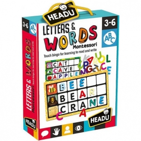 Headu Montessori Докосни и отгатни буквата - Образователна игра