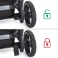 Продукт Contours Element - Бебешка количка  със спортни седалки 2бр. + чанта/ (органайзер) - 6 - BG Hlapeta