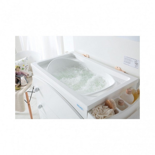 Продукт MICUNA - Скрин с вана за къпане и повивалник - B970 white blue bears - 0 - BG Hlapeta