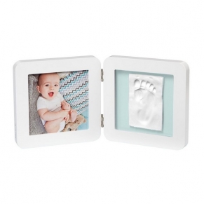 BABY ART My Baby Style - Бяла рамка за отпечатък и снимка,квадратен (4 цвята паспарту)