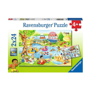 Ravensburger Забавление при езерото - Пъзел 2х24 ел. 