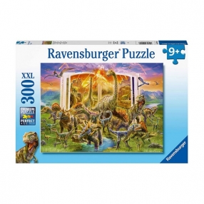 Ravensburger Книгата на динозаврите - Пъзел 300 ел. XXL 