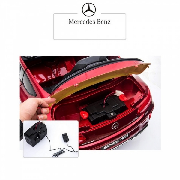 Продукт Акумулаторна кола Mercedes Benz C63 AMG, 12V, с меки гуми, отварящи се врати - 0 - BG Hlapeta