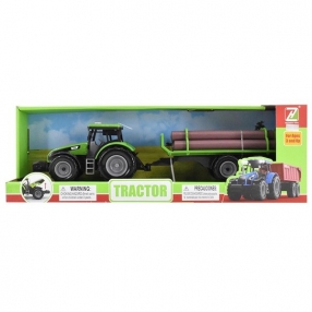 FARM TRACTOR - Трактор с ремарке, звук и светлина 