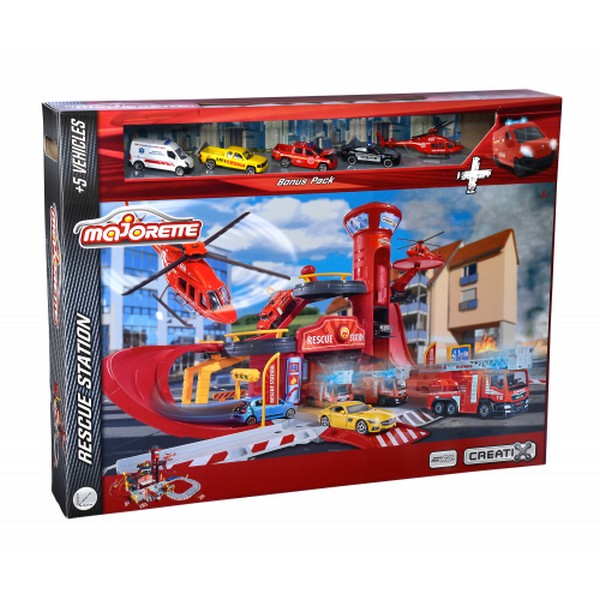 Продукт Majorette Creatix - Спасителна станция + 5 бр. превозни средства - 0 - BG Hlapeta
