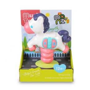 Moni Toys - Бебешко музикално светещо пони