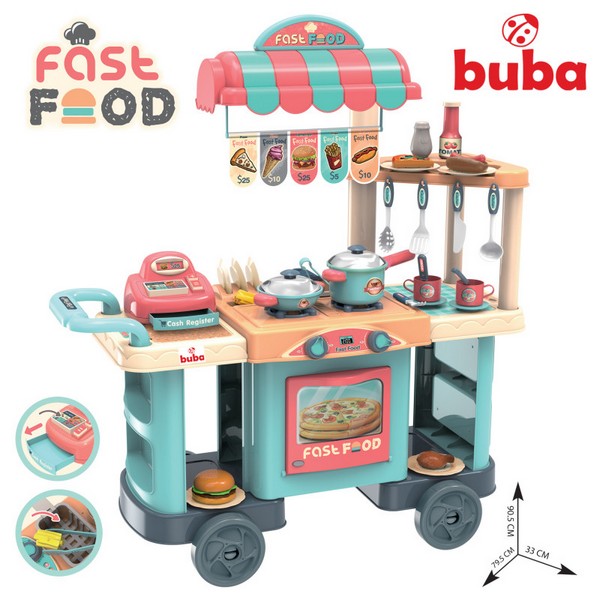 Продукт Buba Kitchen trolley, Син - Ресторант на колела - 0 - BG Hlapeta