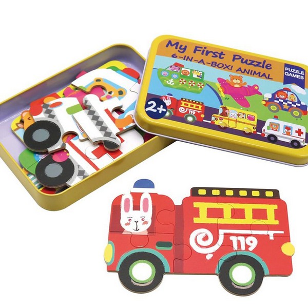 Продукт Andreu toys Превозни средства - пъзели за най-малките, 6 броя в кутия - 0 - BG Hlapeta