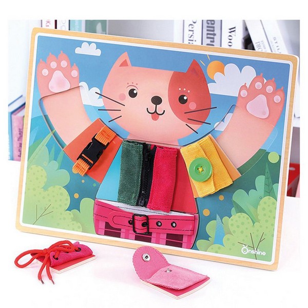 Продукт Andreu toys Облечи котето - Активна дъска за основни умения - 0 - BG Hlapeta