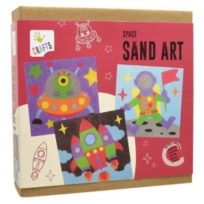 Andreu toys Космос - комплект за рисуване с цветен пясък