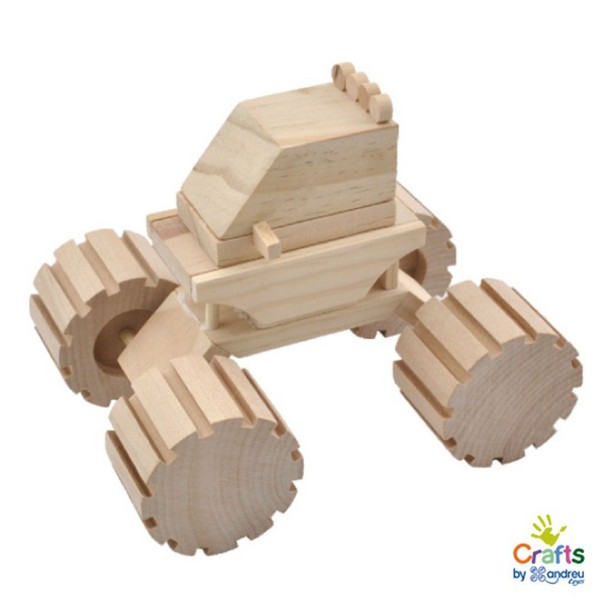Продукт Andreu toys MONSTER - Направи сам дървен джип - 0 - BG Hlapeta