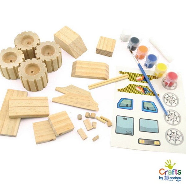 Продукт Andreu toys MONSTER - Направи сам дървен джип - 0 - BG Hlapeta
