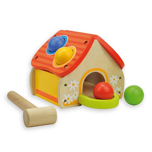 Продукт Andreu toys - Дървена къща в чукче и топки - 0 - BG Hlapeta