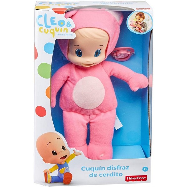 Продукт Fisher Priec - Cleo&Cuquin, с костюм на прасенце - Кукла-бебе Cuquin, 30 см. - 0 - BG Hlapeta