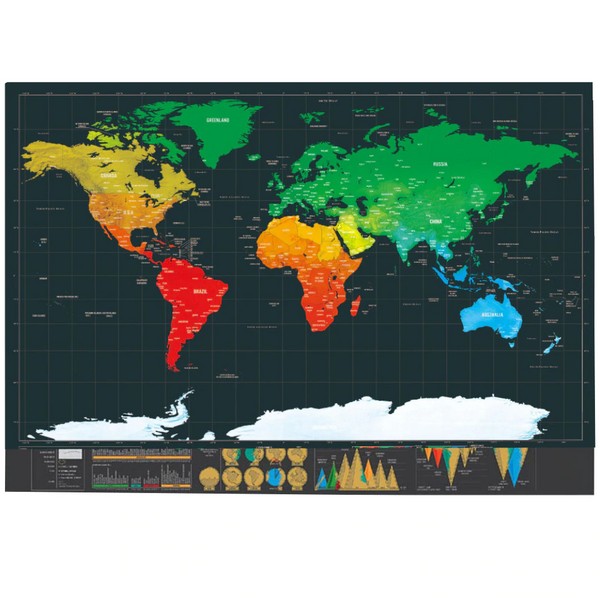 Продукт Chippo - Карта на света за изтриване, 82 x 60см - 0 - BG Hlapeta