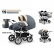 Mikado Duet Lux 3в1 - Детска количка за близнаци  3