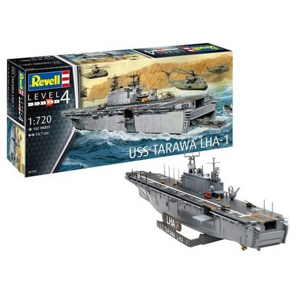 Revell Tarawa LHA-1 Щурмови Американски кораб  - Сглобяем модел