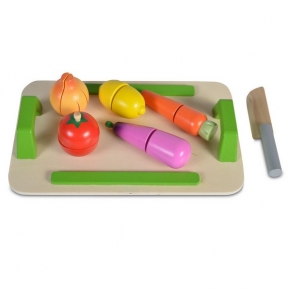 Moni Toys - Дървена дъска за рязане зеленчуци