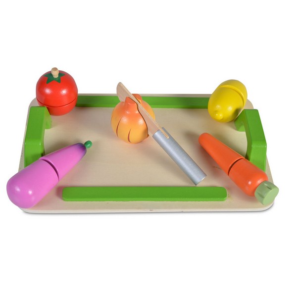 Продукт Moni Toys - Дървена дъска за рязане зеленчуци - 0 - BG Hlapeta