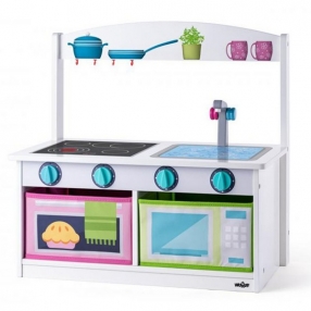 Woodyland - Дървена кухня и пейка, 2 в 1