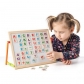 Продукт Woodyland - Двустранна настолна магнитна дъска, с букви и цифри - 1 - BG Hlapeta
