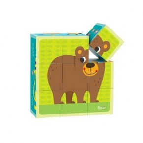 Tooky toys - Дървени кубчета 9 ел.