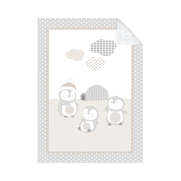 Продукт Kikkaboo Pingui Family - Супер меко бебешко одеяло с шерпа 80/110 см - 0 - BG Hlapeta