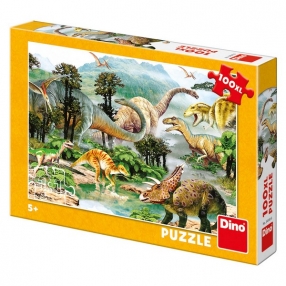 Dino LIFE OF DINOSAURS - Пъзел 100 ел. XL