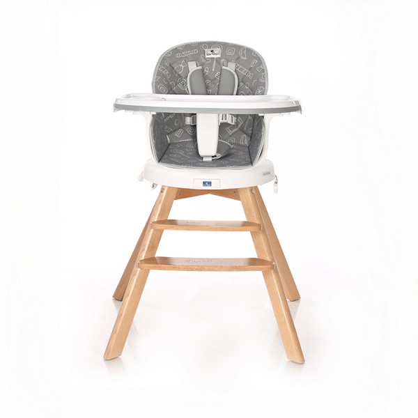 Продукт Lorelli Napoli с дървени крака и ротация - Стол за хранене - 0 - BG Hlapeta
