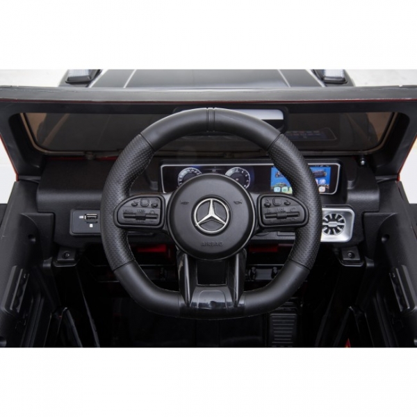 Продукт Акумулаторен джип  Mercedes G63 AMG Facelift 12V с меки гуми и кожена седалка  - 0 - BG Hlapeta