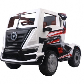 Акумулаторен камион Truck 4x4, 12V с меки гуми и кожена седалка