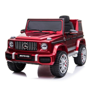 Акумулаторен джип Licensed Mercedes AMG G63, 12V с меки гуми и кожена седалка