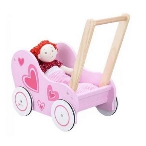 Classic world проходилка - Детска розова количка за кукли