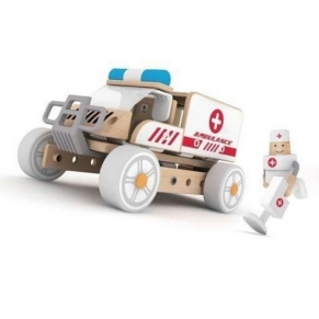 Classic world Линейка - Дървен конструктор за деца